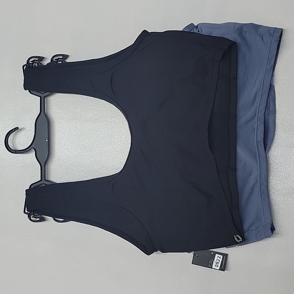 Steve Madden Women's Blue and Black Sports Bras - Picture 3 of 6